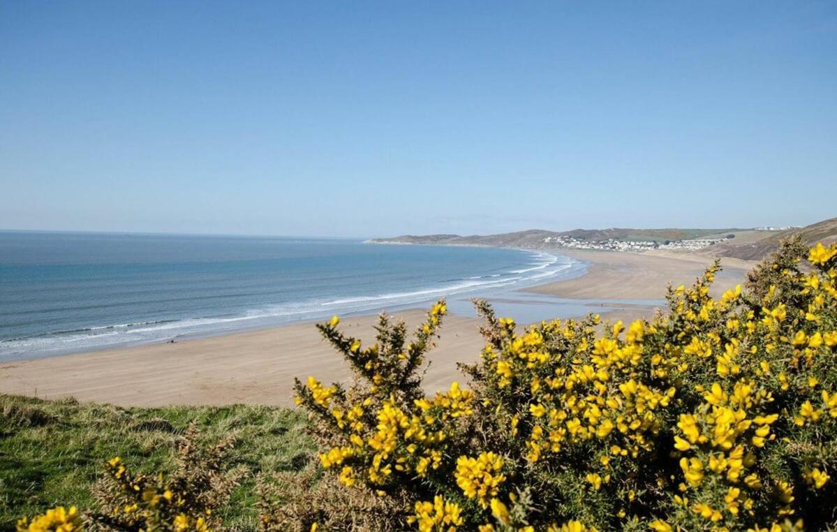 Clifton Court Apt 16 With Indoor Heated Pool & Sea Views Croyde Eksteriør bilde