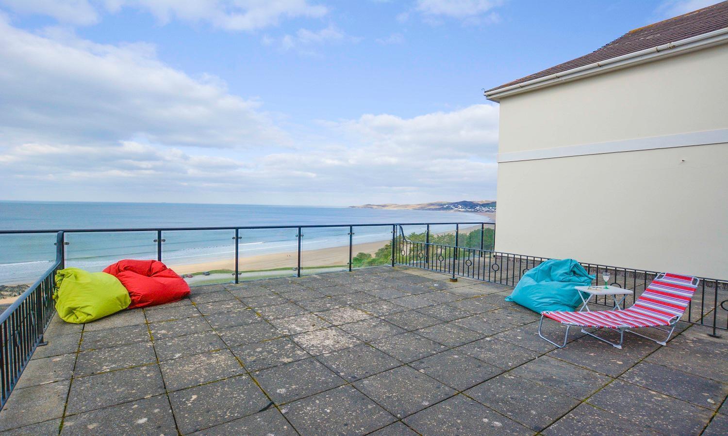 Clifton Court Apt 16 With Indoor Heated Pool & Sea Views Croyde Eksteriør bilde